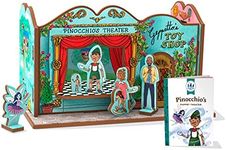 Pinocchio's Puppet Theater 3D Puzzle - Book and Toy Set - 3 in 1 - Book, Build, and Play