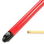 Jonny 8 Ball JET JUNIOR 36 inch 2 Piece Centre Joint Kids Ash Snooker Pool Cue - 10mm Tip (Red)