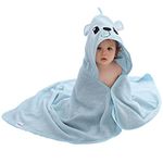 COOKY.D Bamboo Hooded Baby Bath Towel Toddler Wearable Blanket Boy Girl Large Size Animal Bathrobe,Puppy 75x100cm