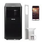 Devola 4-in-1 WiFi Air Conditioning Unit 9000 BTU, Portable Air Conditioner & 28L/day Dehumidifier With 2 Window Kits Included, Smart Air Conditioner With Fan, Cooling, Timer & Dehumidifying Functions