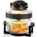 ARTECH 17L Halogen Air Fryer - Halogen Oven, 1400W, With Extender Ring, Roast, Bake, Grill, Defrost, 60 Min Timer, 125°C-250°C Adjustable Temperature, Accessories Included