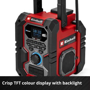 Einhell Cordless Site Radio – DAB+ FM Portable Speaker