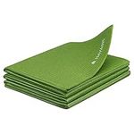 Navaris Foldable Yoga Mat for Travel - 1/8 inch (4mm) Thick Exercise Mat for Yoga, Pilates, Workout, Gym, Fitness - Non-Slip Folding Thin Portable Mat