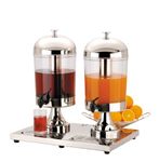 Double 2 x 8 Litre Chilled Juice or Milk Dispenser, Ideal for Breakfast Buffet Bars, Buffets and Cocktail Bars.