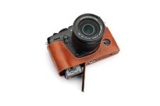 Handmade Genuine Real Leather Half Camera Case Bag Cover for FUJIFILM X-PRO3 Rufous color