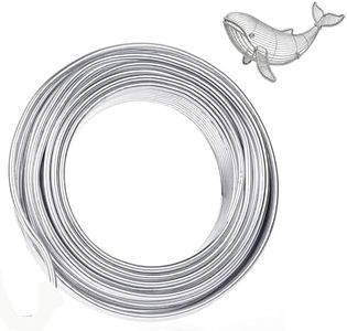 9 Gauge Aluminum Craft Wire - 50 Feet 3mm Bendable Metal Sculpting Wire for Jewelry Making,Bonsai,Floral Arrangements,Structural DIY(Thick,Silver)
