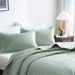 Quilt King Size Set Green Bedding B