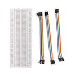 ApTechDeals Breadboard 840 point with jumper wires Set(10+10+10)