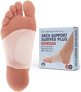 Dr. Frederick's Original Arch Support Sleeves Plus - 2pcs - Arch Pain Relief - Flat Foot Support - Foot Pain Relief - Arch Supports for Men & Women - Small/Medium