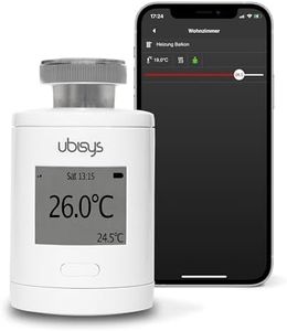 ubisys Zigbee Radiator Thermostat H1: Smart Wireless Heating Control for Retrofitting for Temperature Control via App - for More Convenience and Cost Savings. Easy DIY Installation