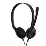 EPOS PC 8 USB On-Ear Stereo Headset With In-Line Volume, Mute Control, and Microphone - Noise-Cancellation - Audio - Compatible with Laptop, PC, Mac - Telephony Calls and E-Learning