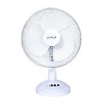 Oypla Electrical 12" 3 Speed Oscillating Electric Desk Home Office Fan