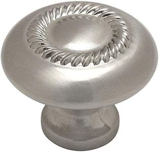 Cosmas 228sn Nickel satiné Corde Cabinet Hardware Bouton de – 1–1/10,2 cm pouce de diamètre – Lot de 25