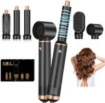 5 In 1 Blow Dryer Brush, Upgrade Hair Dryer Brush Air Curler, Detachable Hot Air Brush Curling Brush Iron, Negative Ion Air Curling Wrap Styler, Hair Styling Tools for Drying Curling Straightening