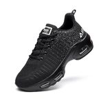 Women Trainers Walking Running Shoes with Air Cushion Platform Non Slip Tennis Athletic Sneakers for Women