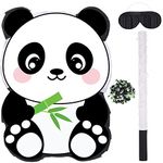 Panda Piñata Animal Piñata Includes Stick Blindfold Bat and Confetti Cute Panda Piñata Decor Panda Bear Birthday Party Supplies for Animal Birthday Baby Shower Party Decor, 16.1 x 11.3 x 3.2 Inches