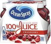 100% Juice, Cranberry, 10 oz. Bottle, 6 per Pack, Sold as 1 Package