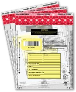 Nadex Tamper-Evident Deposit Bags, 9" x 12", Clear, Pack Of 25 Bags