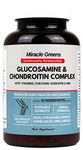 2000mg Glucosamine and Chondroitin Complex | Highest Strength with 10 Powerful Ingredients - Turmeric, Curcumin, Quercetin, Bromelain, Ginger, MSM and More | 120 Capsules – UK Made by Miracle Greens