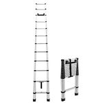 RecPro RV Telescoping Ladder 12.5ft Compatible with Lippert On-The-Go Prepped Units