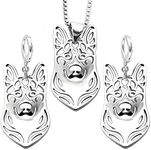 German Shepherd Dog Sterling Silver