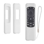 kwmobile Case Compatible with Samsung BN59-01432A / BN59-01432J / TM2360e Case - Soft Silicone Cover for Remote Control - White