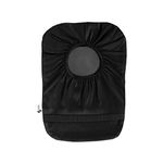 Spoonie Threads Black Elastic Ostomy Bag Cover | Fashionable & Adjustable Colostomy Stoma Ileostomy Pouches | Black, Size 6x11 (Small Opening)