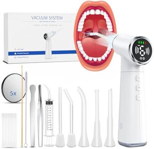 Tonsil Stone Vacuum Remover with LED Light Upgraded Electronic Oral Care Cleaning Tool Set 6 Suction Levels for Fresh Breath & Comfortable Use (White)
