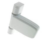 Paddock NEON 3D UPVC Door Flag Hinge for UPVC Doors White Finish