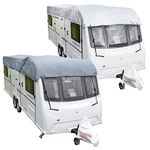 UK Custom Covers CTC787GREYAD5 Caravan Top Roof Cover Waterproof Heavy Duty Grey - Sizes 12-25ft (Select In Advert)