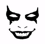 Indiashopers The Joker Grin Windows, Sides, Hood, Bumper Car Sticker (Black)