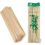 VINTAGER Bamboo Sticks 40 Cm Wooden Skewers Sticks Extra Long Strong for BBQ Barbecue Kebab, Marshmallow, Roasting, Chocolate Fountain, Campfire (Pack of 60 Pcs)