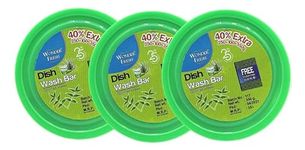 Wonder Fresh Aloevera And Neem Dishwash Bar With Super Scrubber Free Complete Dishwashing Solution With Tough Stains Remover With Ease – 350g (Pack Of 3)