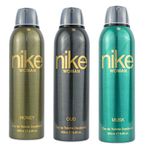 Nike Honey + Oud + Musk Deodorant For Woman- Pack Of 3 (200ml Each)