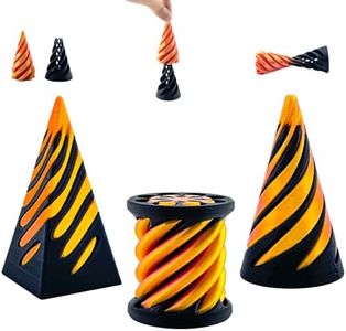 ajitxalr 3 Packs Impossible Cone,Spiral Cone Fidget Toy,Impossible Cones passthrough Impossible Pyramid for Relaxing,Spiral Fidget Toy passthrough Impossible Cone,Birthday for Adults & Kids