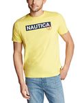 Nautica Men's Short Sleeve 100% Cotton Nautical Series Graphic Tee, Sunfish Yellow, X-Large