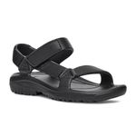Teva Unisex-Adult Kids Hurricane Drift Sandal, Black/Black, 1 Little Kid