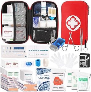 315 PCS First Aid Kit,Trauma Kit with Essential Emergency Medical Supplies, Suitable for Travel Home Office Vehicle Outdoor Camping Hiking(Red)…