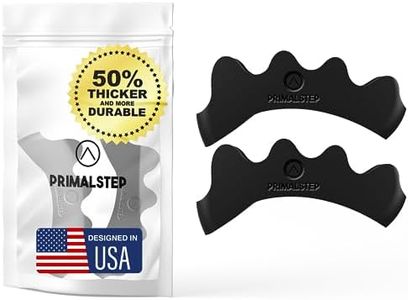 PRIMALSTEP Toe Separators - 50% Thicker & More Durable - Correct Foot and Bunion Pain, Plantar Fasciitis - Dr. Recommended Toe Straightener to Improve Mobility - Stretches to Fit (Size Large)