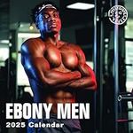 2025 Ebony Men Monthly Wall Calendar by Bright Day, 12 x 12 Inch