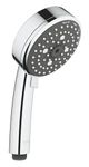 GROHE Vitalio Comfort 100 - Hand Shower 10cm with 4 Spray Options (Rain O², Rain, Massage, Jet), Anti-Limescale System, Universal Mounting System, Water Saving 9.5 l/min Flow Limiter, Chrome, 26094000