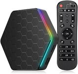 Android 12.0 TV Box, 4GB RAM 64GB ROM Allwinner H618 Quad-Core 64-bit Cortex-A53，Android Box with 2.4GHz/5.0GHz WiFi 10/100M Ethernet, Support H.265/3D/6K Ultra HD/BT 5.0/HDMI 2.0 Smart TV Box