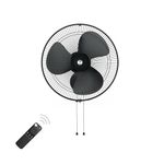 atomberg Renesa 400mm Wall Mount Fan | Wall Fans for Home | Silent BLDC Wall Fan | Remote with Timer & Sleep Control | 1+1 Year Warranty (Midnight Black)