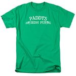 It's Always Sunny in Philadelphia Paddy's Irish Pub Logo Mens Adult T-Shirt Kelly Green (Medium)