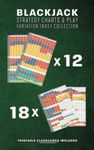 Blackjack Strategy Charts & Play Variation Index Collection: Full book strategy cards and indices for all card counting systems and rules