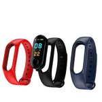 iloft M3 Fitness Activity Tracker for Kids (Blue + Red Strap Included)