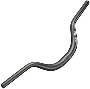 Boenoea Bike Riser Handlebar 25.4/31.8mm Length 620mm Aluminum Alloy Riser Bar(50mm 90mm 120mm), Black