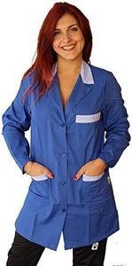 Bata de trabajo, para maestra, guardería, escuela infantil, almacén, trabajadora, sastrería, hotel, mujer, Royal, XXL