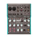 FLAMMA FM10 Professional Audio Mixer for Recording Live Streaming Gaming Podcast 6 Channel Stereo Sound Board Console Multi-Purpose Audio Interface with Built-in Effects