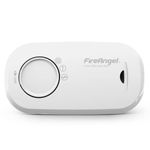 FireAngel Carbon Monoxide Alarm and Detector - FA3313 10-Year Sensor Life CO Alarm for Home with 1-Year Replaceable Batteries - Travel, Portable Carbon Monoxide Detector - CO Detector Monitor - White